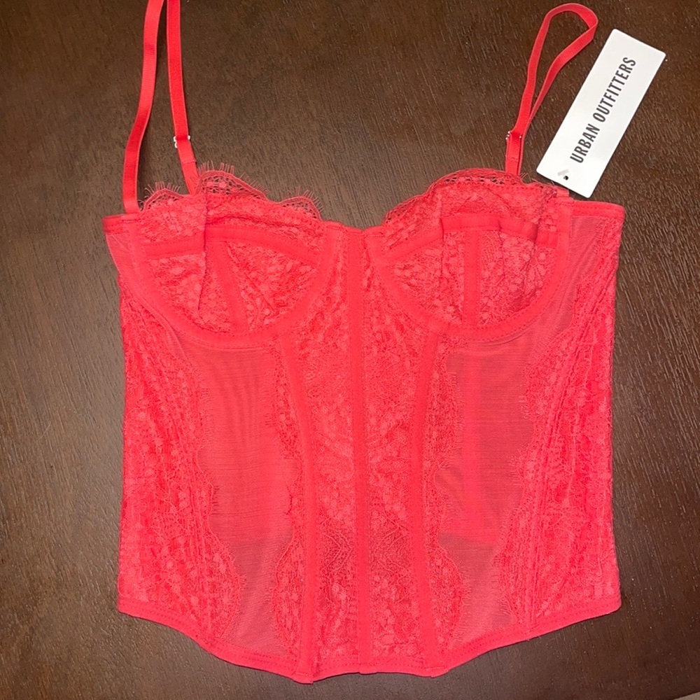 Urban outfitters modern love corset in pink!!